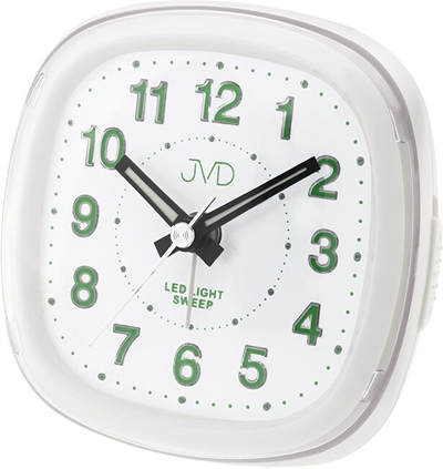 Orë me alarm JVD, e bardhë
