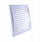 Grilë ventilimi Awenta TL14, 160x160mm, PVC, e bardhë