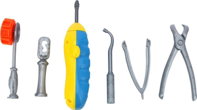 Set lodër për dentist me brumë modelimi, plot pjesë, shumëngjyrësh
