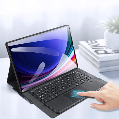 Kapak me tastierë Dux Ducis për Galaxy Tab S10 Ultra, S9 Ultra edhe S8 Ultra, me stand, ngjyrë e zezë