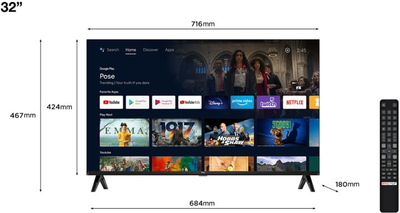 TV TCL 32S5400, 32" (80cm), HD, i zi