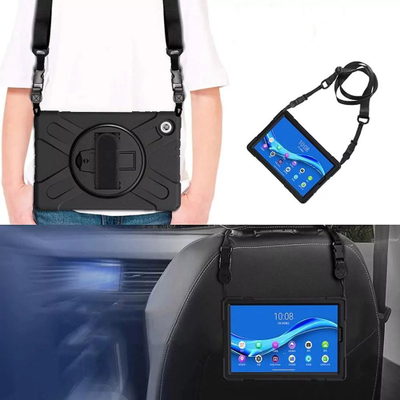 Futrollë armor për tablet Lenovo Tab M10 HD Gen 2, 10.1", me rrip dhe dorezë, blu