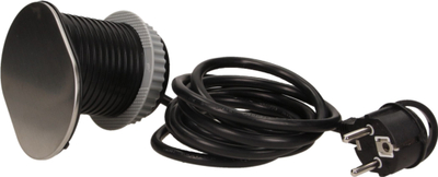 Prizë e fshehur Orno, 1x 230V me tokëzim, USB 5V 2.4A, inoks e zezë