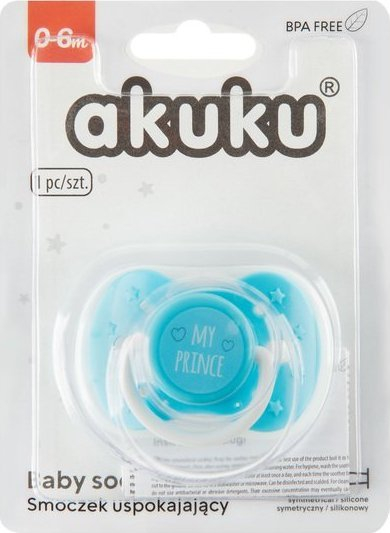 Biberon Cuponi Infant Prince, silikon, 0m+, blu