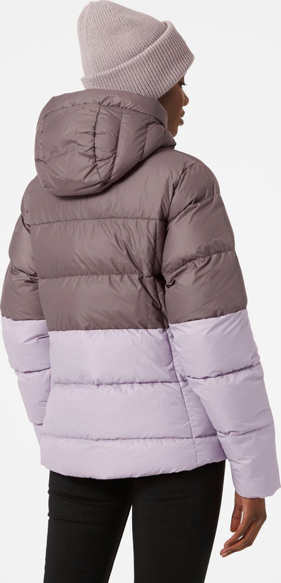 Xhaketë dimri Helly Hansen Active Puffer, për goca, e shkurtër, me kapuç, dyngjyrëshe lejla