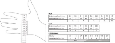 Doreza skish Leki Fiona S Lady MF Touch, lëkurë dele, për goca, të zeza