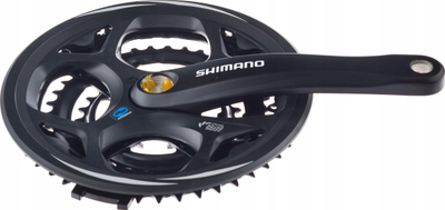 Set pedalorësh biçiklete Shimano Altus M311, 175mm, 7/8 shpejtësi 48/38/28, i zi