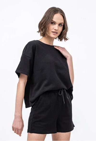 Maicë Pieces PCCHILLI Loose Fit, e zezë