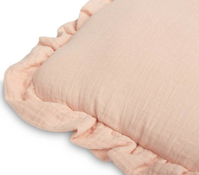 Set jastëk edhe batanije për karrocë muslin, muslin pambuku, për bebe, ngjyrë krem icing