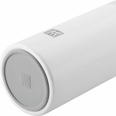 Shishe termike me infuzer Nerthus, 420ml, çelik inox, gri dhe e bardhë