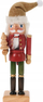 Arrëthyes druri dekorativ Christmas, 25 cm, me detaje të kuqe, shumëngjyrësh