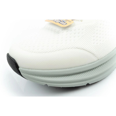 Atlete për burra Skechers Bobs Skillz Slip-Ins, me stof të ajrosur, shollë e butë e amortizume, të bardha