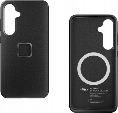 Заштитна маска за телефон Peak Design Everyday Case за Samsung Galaxy S24 Plus, SlimLink MagSafe, 2.4mm, јаглениво сива