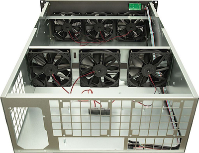 Kuti serveri Inter-Tech IPC 4U-40255, 4U rack, 6x 120mm, e zezë
