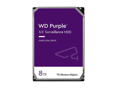 Внатрешен тврд диск WD Purple, 8TB, Surveillance, виолетов