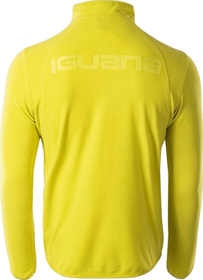 Bluzë fleece për burra Iguana Vilos, 2XL, poliester, ngjyrë lime
