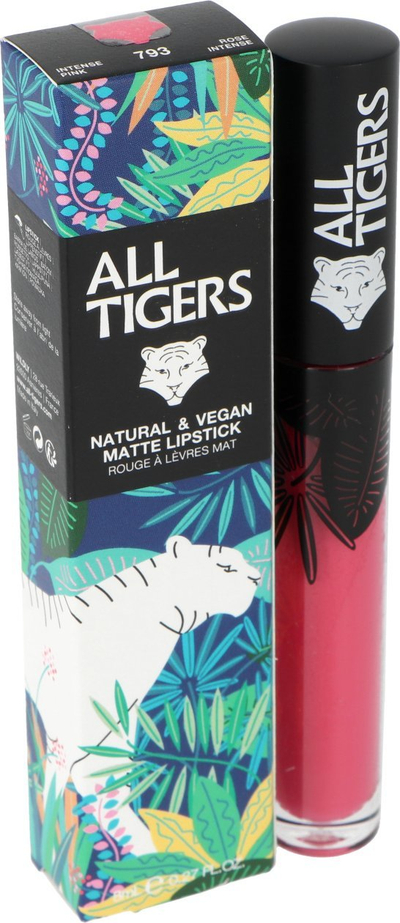 Gloss mat për buzë Benecos Natural Matte Lip Gloss 793 Run the World, vegan, 8ml, rozë