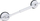 Dorezë sigurie banjo RIDDER A0150301, teleskopike me vakum, 44.5 57.5cm, e bardhë