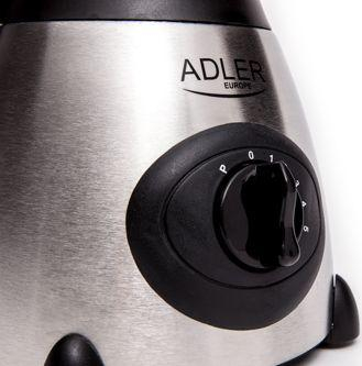 Blender tavoline Adler AD 4070, 1.5L, 600W, i zi / argjendtë