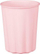 Gotë plastike Partydeco Frill, 220ml, set 4 copë, rozë