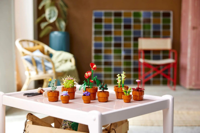 Set ndërtimi LEGO Icons Small Plants 10329, 9 bimë dekorative, seri Botanike, shumëngjyrësh