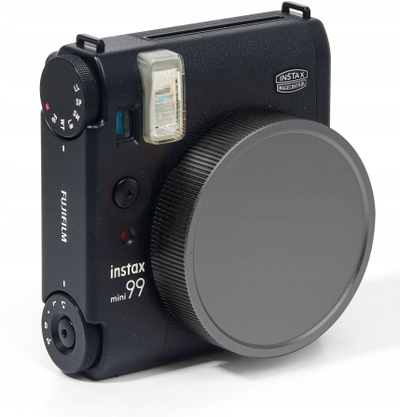 Kapak lente LoveInstant për Fujifilm Instax Mini 99, alumin, me litar sigurie, i zi