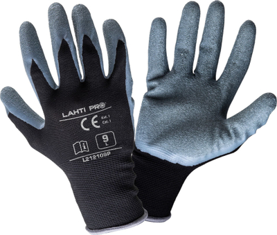 Doreza pune Lahti Pro L212109P, latex, masa 9, zi-gri, 12 palë