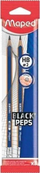 Laps me gomë Maped Blackpeps Blue HB, set 3 copë, blu e errët