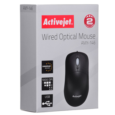 Maus Activejet AMY-304W, USB, 1600 DPI, i zi