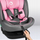Авто седиште Lionelo Bastiaan I-Size, ISOFIX, ротација 360°, розова со сива