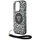 Guaskë telefoni Guess HC IML Leopard Triangle, për iPhone 16 Pro, MagSafe, me rrip, e zezë