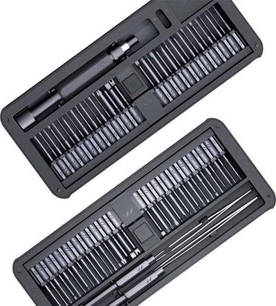 Set kaçavidash precize Xiaomi Jimi JM GNT80, 80 në 1, kuti metalike, i zi