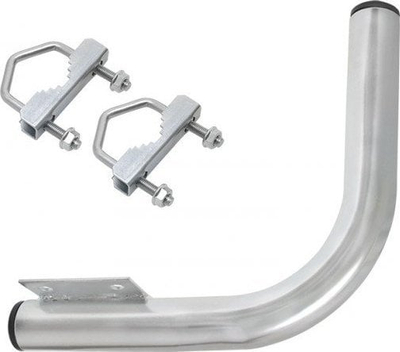 Mbajtëse ballkoni Balcony handle top plate 300, për tuba 38 mm, krah 300 mm, çelik i galvanizuar