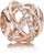 Akesorë për byzylyk Pandora Sparkling & Polished Lines, artë rozë
