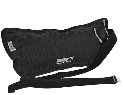 Појасна чанта High Peak Travel Organizer Napoli, со прилагодлив ремен, црна