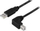 Kabllo USB Microconnect USBAB2ANGLE10, USB 2.0, 10 m, e zezë
