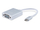 Adapter USB Equip 133451 USB C në VGA, 1080p 60Hz, 15cm, argjendtë