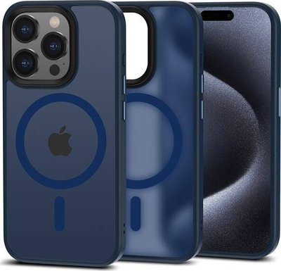 Kopertinë TECH-PROTECT Magmat për iPhone 15 Pro Max, MagSafe, blu