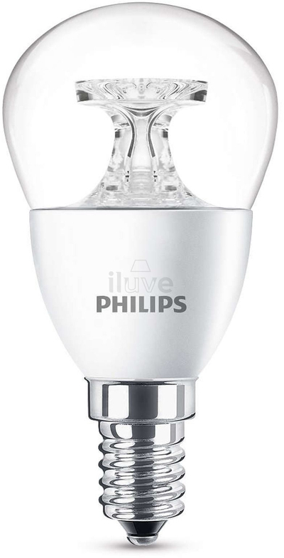 Llambë LED Philips E14 Droplet, 4W 250lm, dritë e ngrohtë, e bardhë