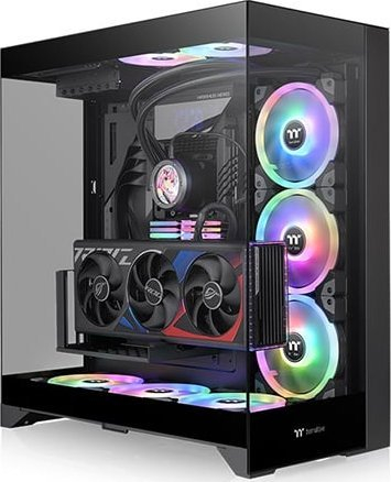 Kuti kompjuteri Thermaltake CTE E550 TG, mid tower, xham i temperuar, e zezë