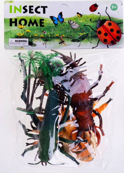 Set figura insektesh Hippo Hzu03, 7 copa, 10-16 cm, shumngjyrëshe