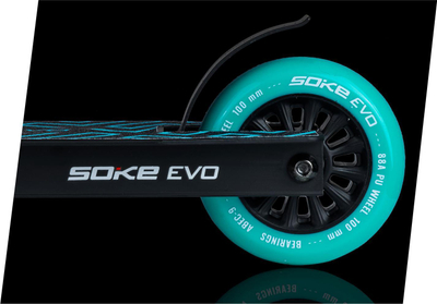 Trotinet stunt Soke EVO, 50cm, rrota PU ABEC 9, blu