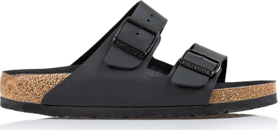 Sandale Birkenstock Arizona 1019098, Birko Flor, me shollë tapë anatomike, të zeza, nr 45