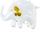 Balonë folie PartyDeco Elephant, 61x46cm, shumëngjyrëshe