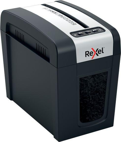 Шредер Рексел Секјур MC3 SL P5, микро-сечење P5, депонија 10L, црн