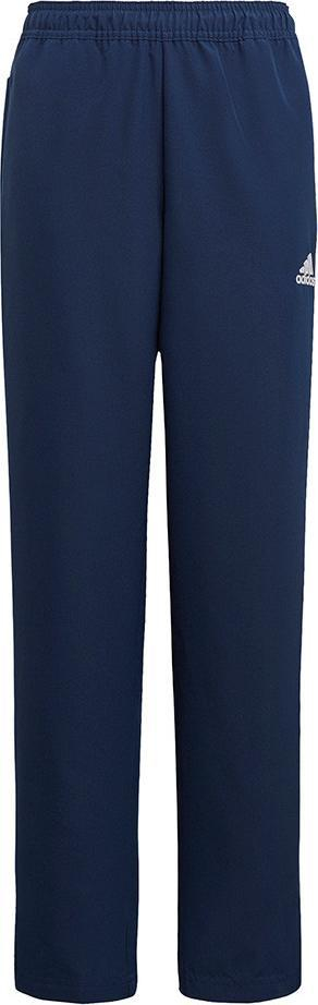 Pantallona sportive për kalamaj adidas Entrada 22 Jr H57524, poliester i riciklum, AeroReady, blu navy
