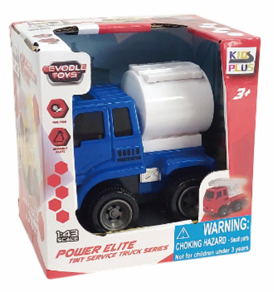 Kamion lodër friksion cisternë, shkalla 1:43, 10 cm, blu