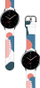 Rrip ore Strap Moro për Samsung Galaxy Watch 42mm, silikon, shumëngjyrësh