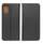 Kabullë telefoni Smart Pro Book Leather për Samsung S25 Edge, lëkurë, me qëndrim, e zezë