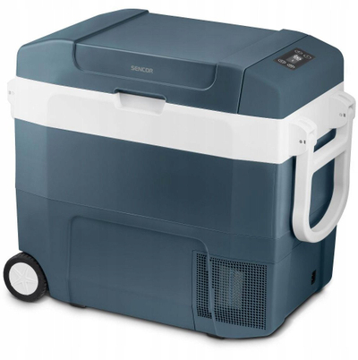 Frigorifer me kompresor për makinë Sencor SCM 5501 BL, 50L, 12/24V edhe 230V, gri